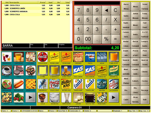 BDP-NET Hostelería. Pantalla de ventas